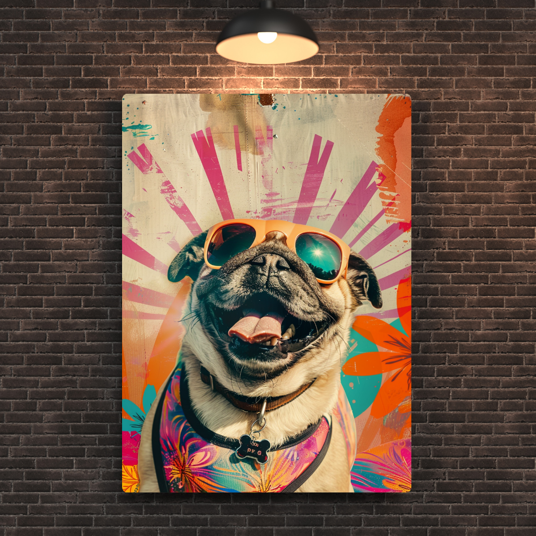 PUG Art Metal Poster