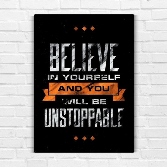 Believe Metal Poster