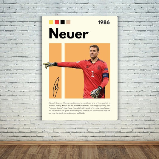 Manuel Neuer Metal Poster
