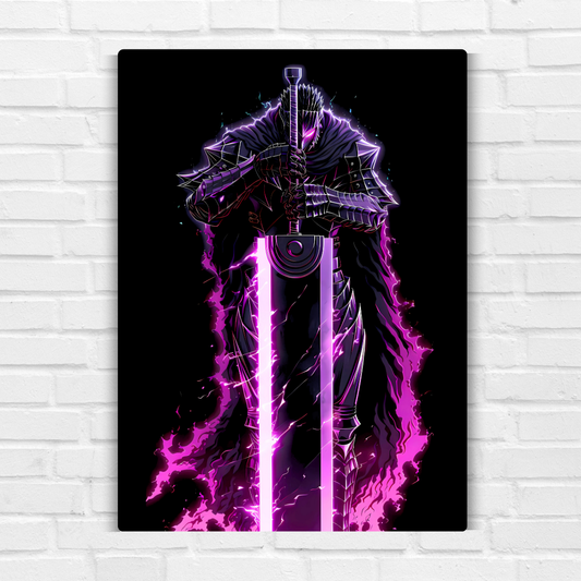 Guts Neon Metal Poster