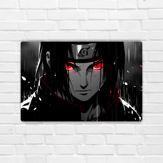 Itachi Uchiha Manga Metal Poster