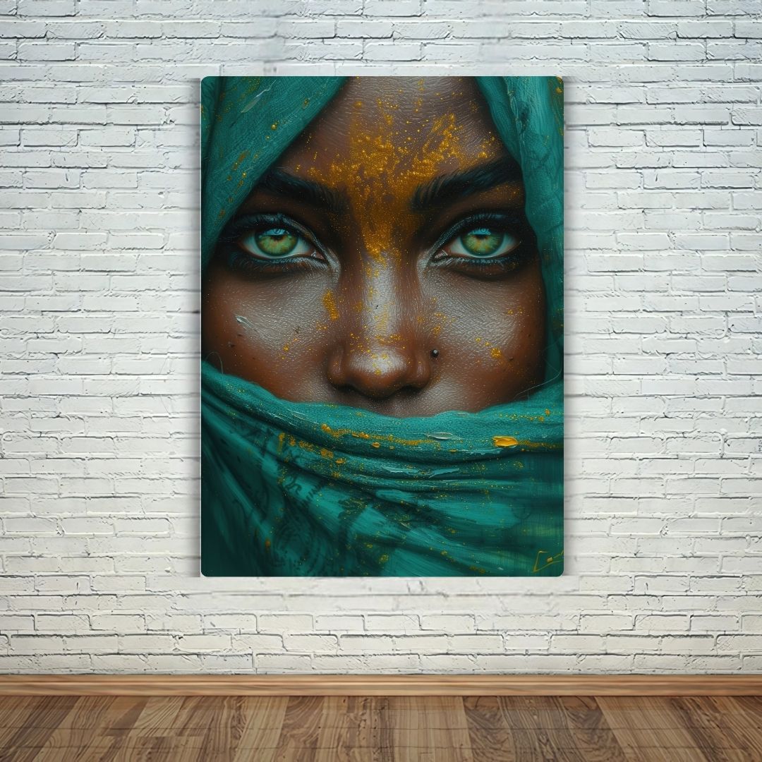 Mystical Glance Girl Metal Poster