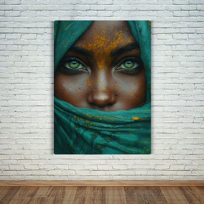 Mystical Glance Girl Metal Poster