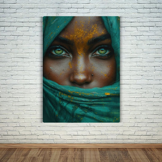Mystical Glance Girl Metal Poster