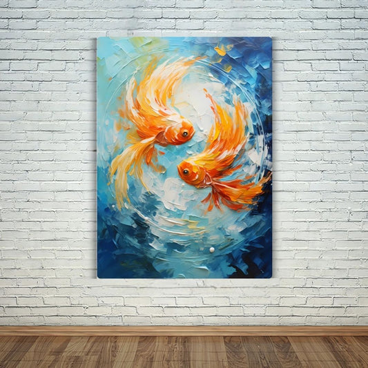 Goldfish Art Metal Poster
