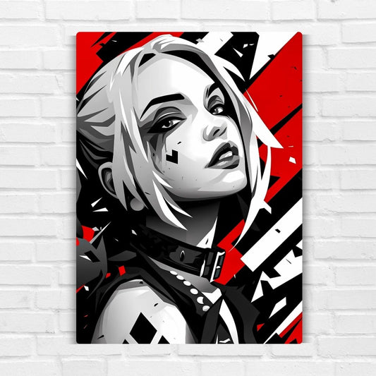Harley Quinn Close-up Metal Poster