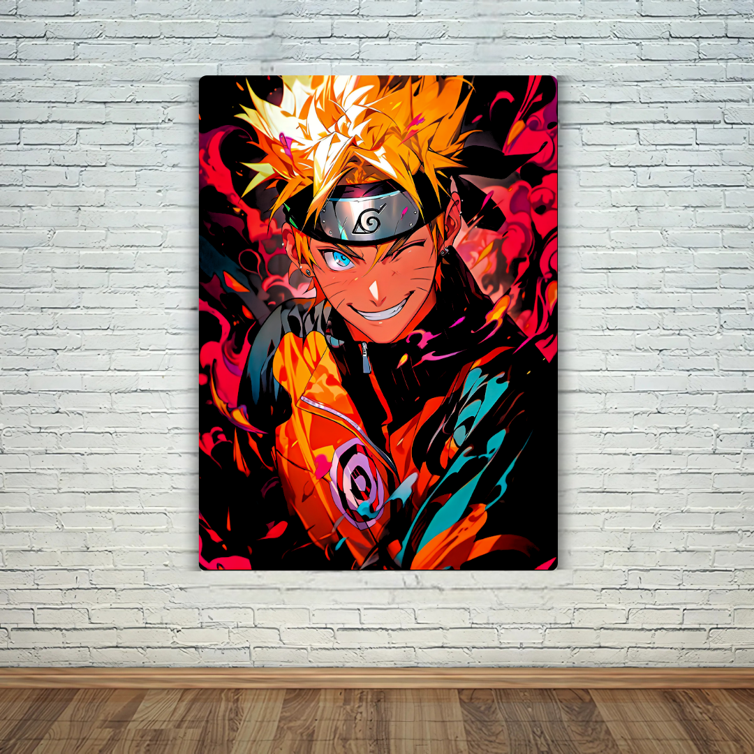 Naruto's Energetic Metal Poster