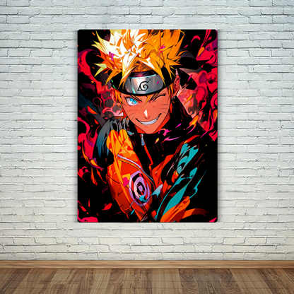 Naruto's Energetic Metal Poster
