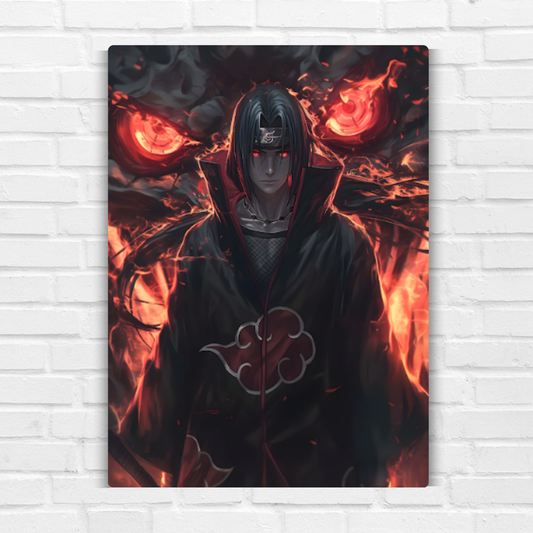 Itachi's Dragon Summons Metal Poster