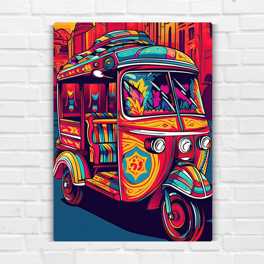 Rikshaw Art Metal Poster