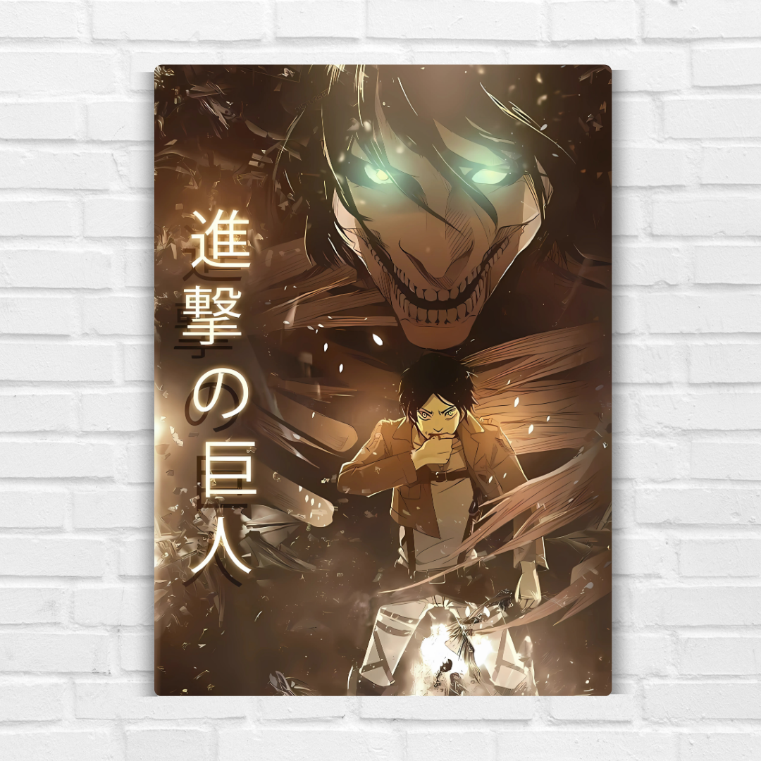 Titan Eren Yeager Metal Poster