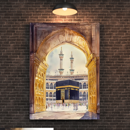 Holy Kaaba Metal Poster