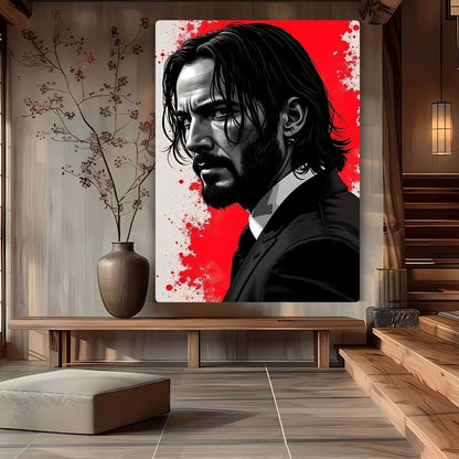 John Wick Metal Poster