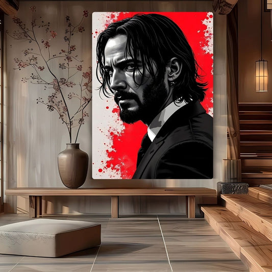 John Wick Metal Poster