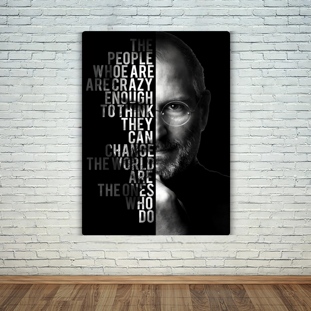 Steve Jobs - The People Metal Poster