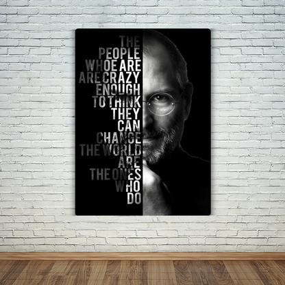 Steve Jobs - The People Metal Poster