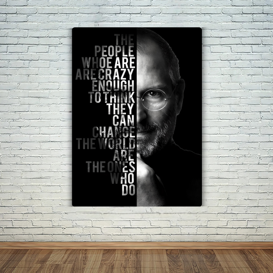 Steve Jobs - The People Metal Poster
