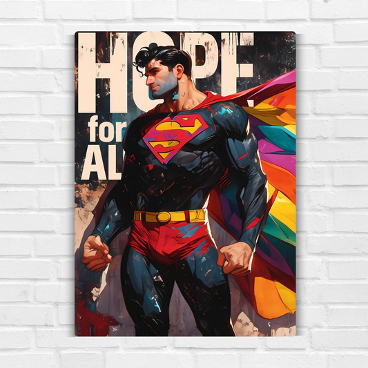 Superman Comic Metal Poster