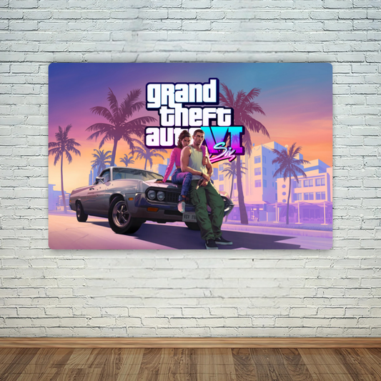 Grand Theft Auto VI Metal Poster