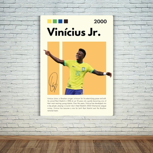 Vinícius Jr. Metal Poster