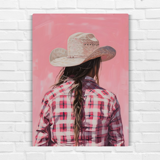 Cowgirl Metal Poster