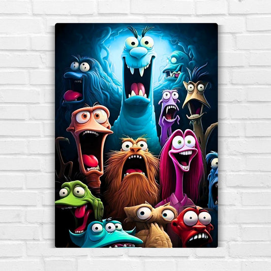 Monsters Metal Poster