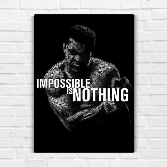 Impossible is Nothing Metal Poster