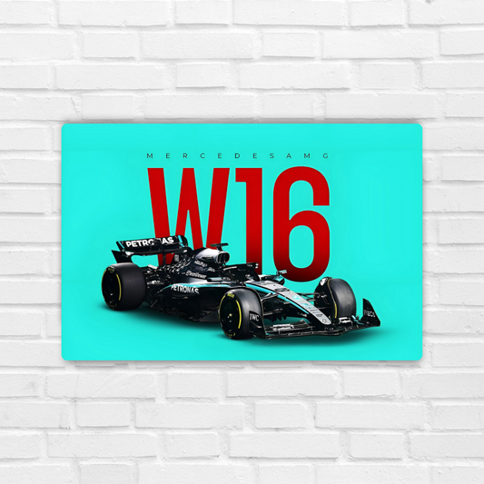 Mercedes-AMG F1 W16 Metal Poster