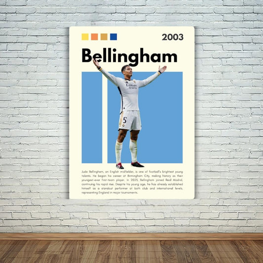 Jude Bellingham Metal Poster