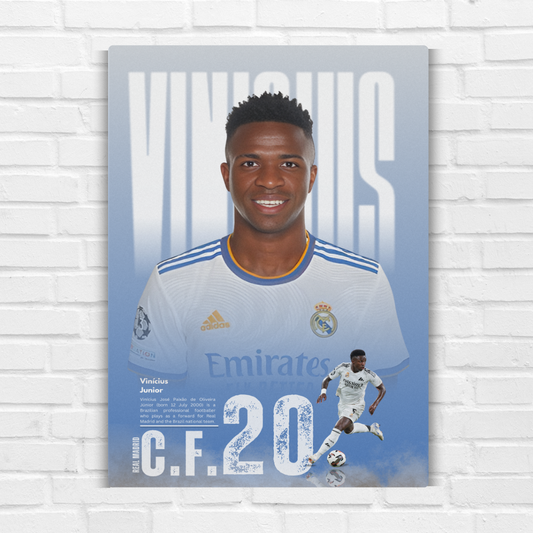 Vinícius Júnior Metal Poster