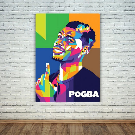 Paul Pogba In Style Metal Poster