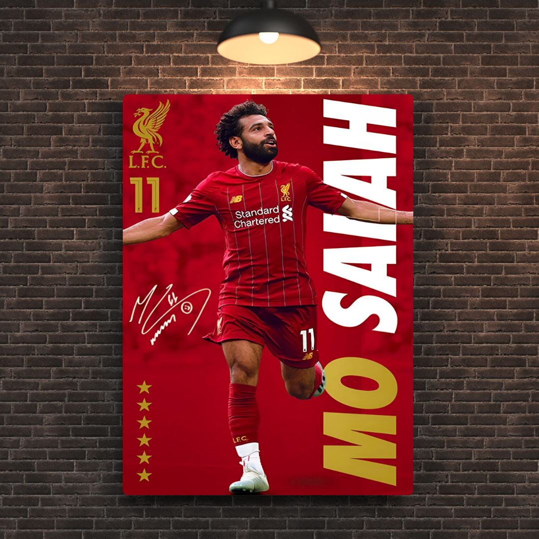 Mohamed Salah Metal Poster
