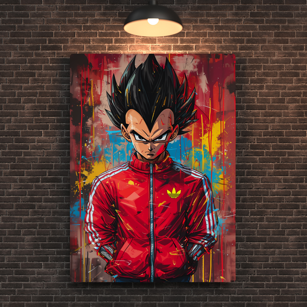 Vegeta Metal Poster