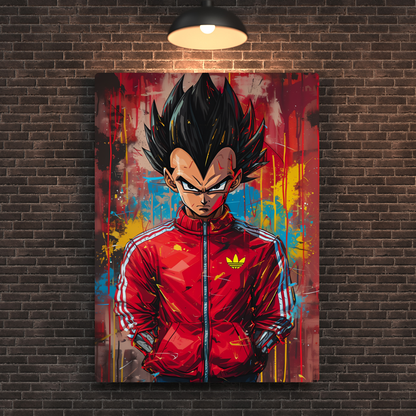Vegeta Metal Poster