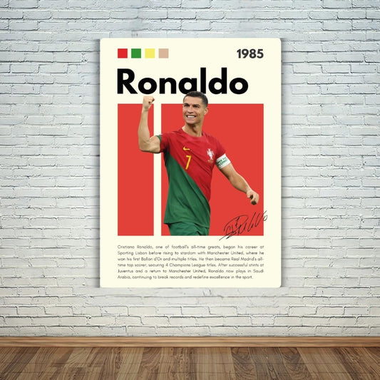 Ronaldo CR7 Metal Poster