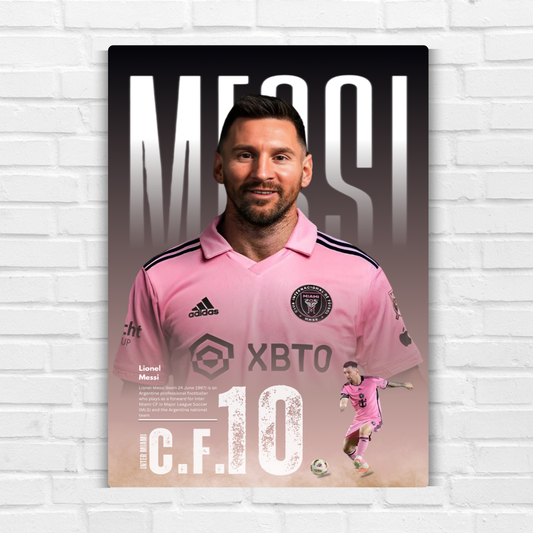 Messi Metal Poster