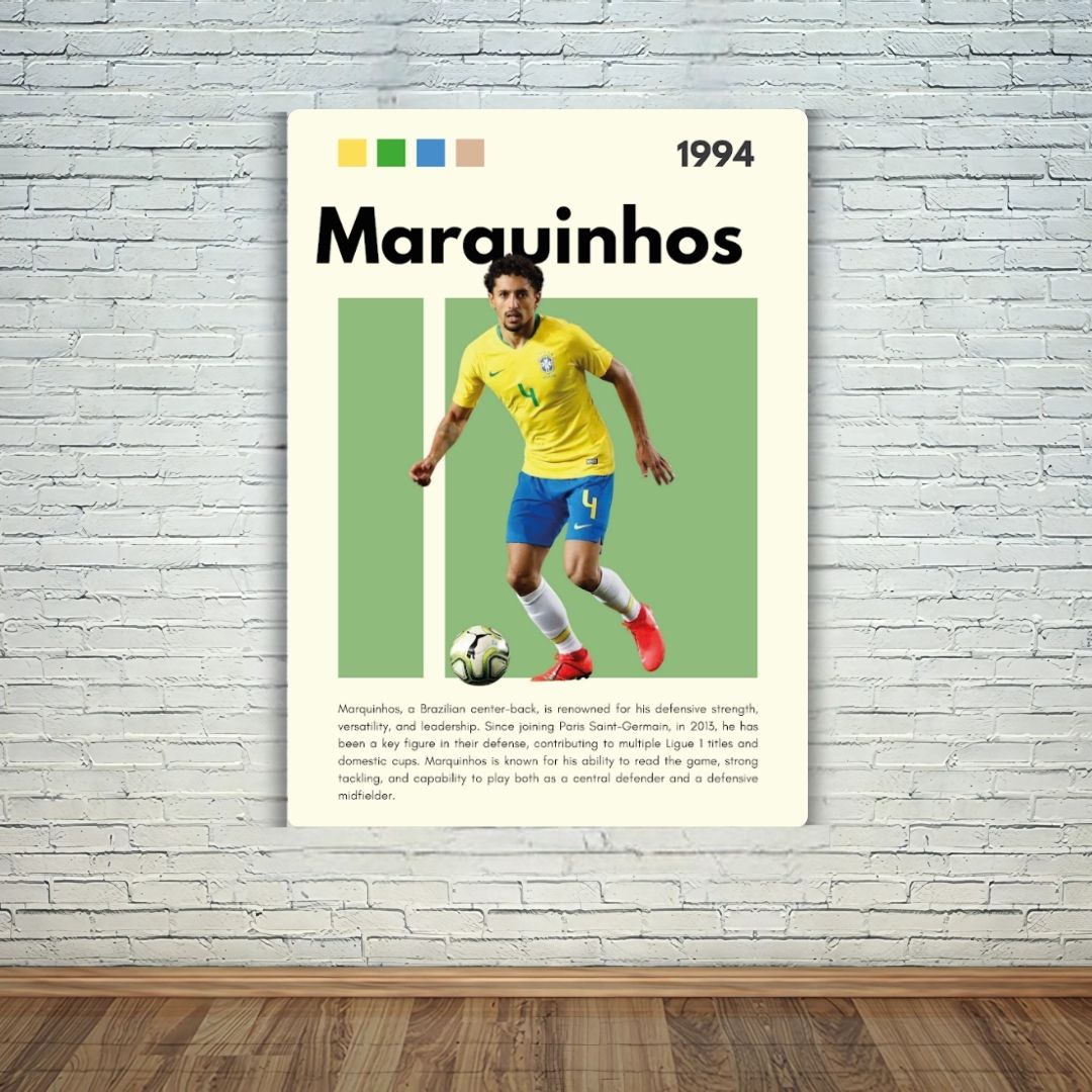 Marquinhos Metal Poster
