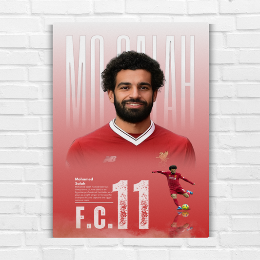 Mo Salah Metal Poster