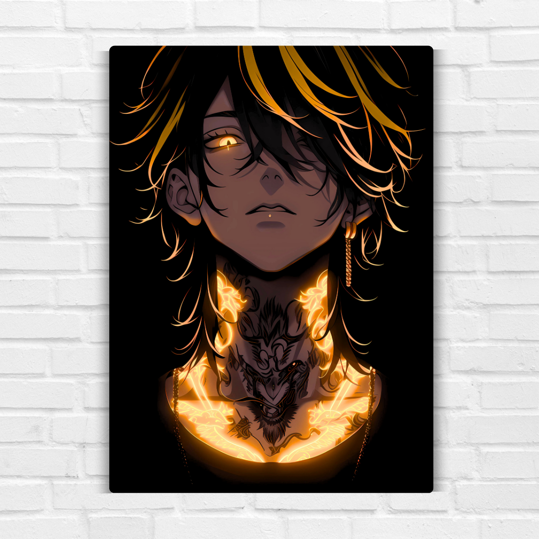 Kazutora Hanemiya Tokyo Revengers Metal Poster