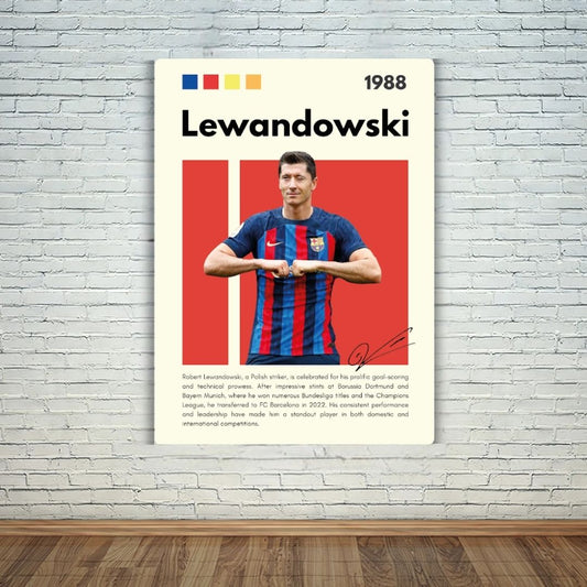Robert Lewandowski Metal Poster