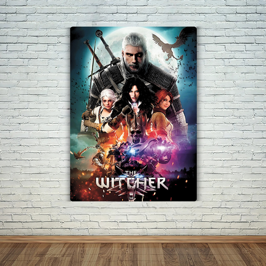 The Witcher Metal Poster