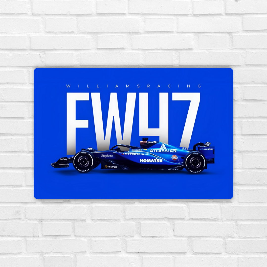 Williams FW47 Metal Poster
