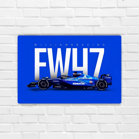 Williams FW47 Metal Poster