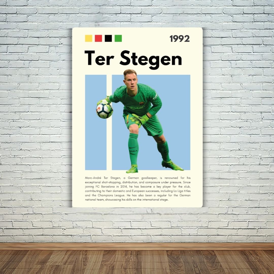 Marc-André ter Stegen Metal Poster