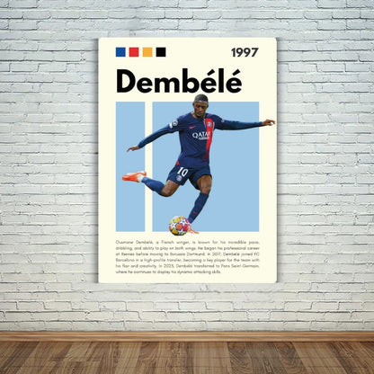 Ousmane Dembélé Metal Poster