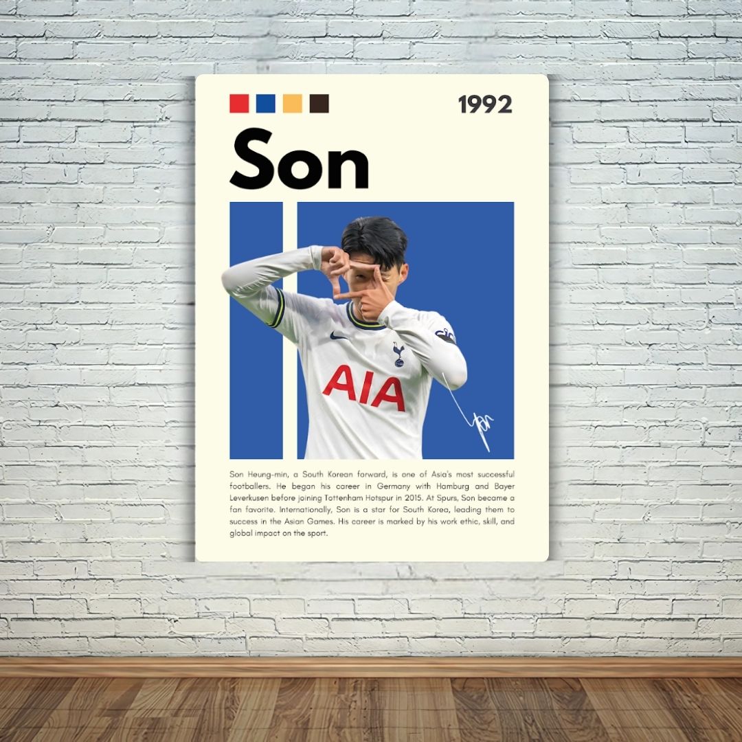 Son Heung-min Metal Poster