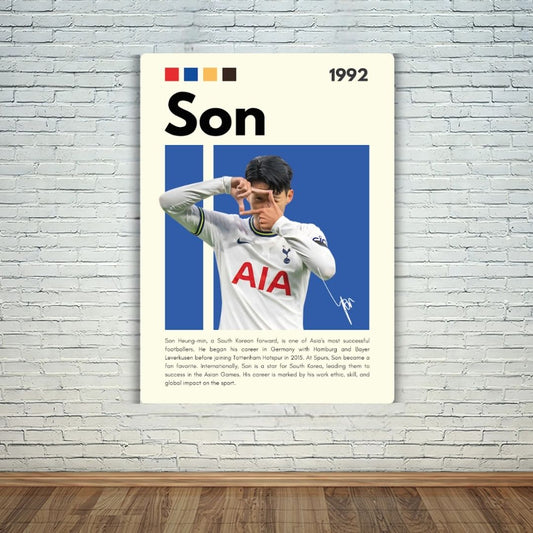 Son Heung-min Metal Poster
