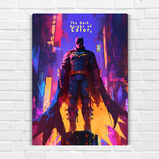 The Dark Knight Comic Metal Poster