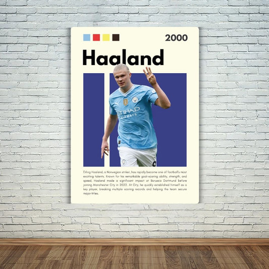 Haaland Metal Poster