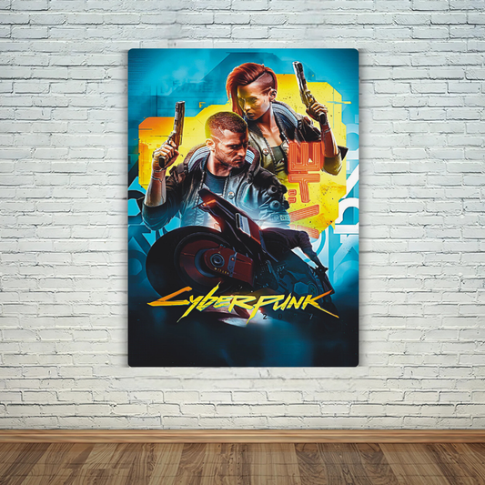Cyber Punk Metal Poster